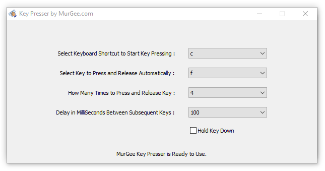 Key Presser for Games to press Keystrokes in any Game